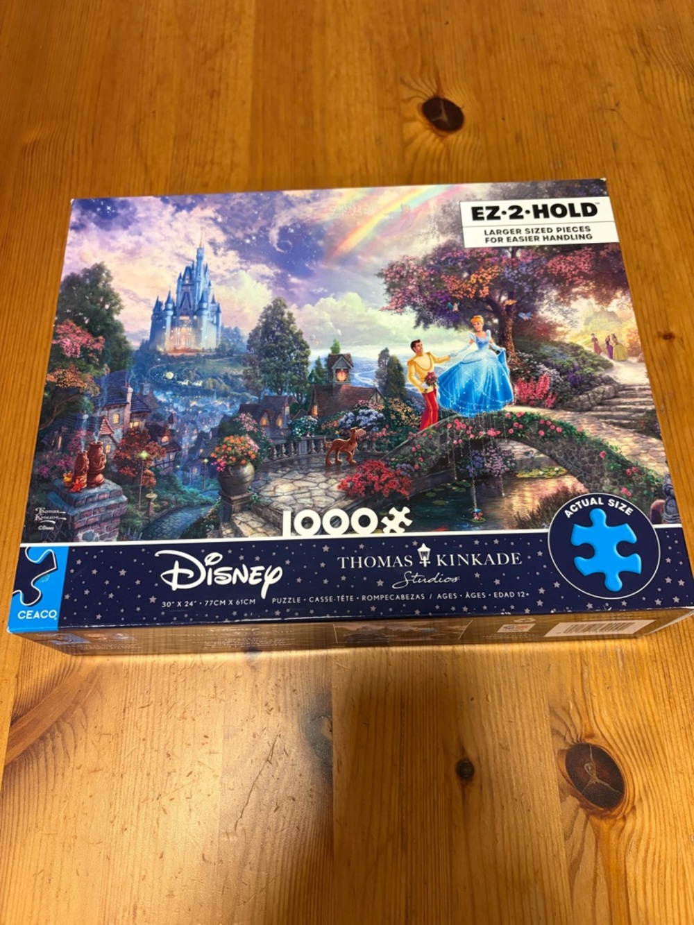 Disney Thomas Kinkade Cinderella Puzzle - Blue, Purple, Green